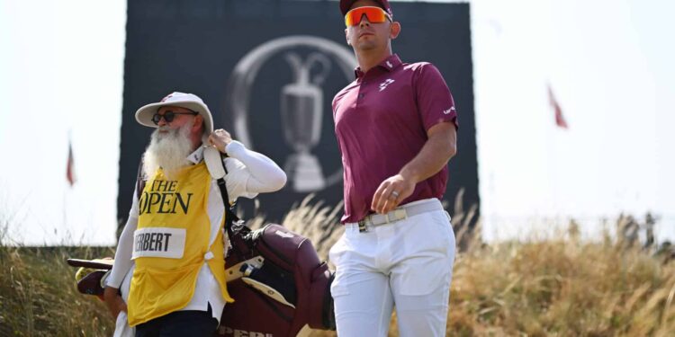 Why was this caddie allowed to use a rangefinder at The Open Championship?