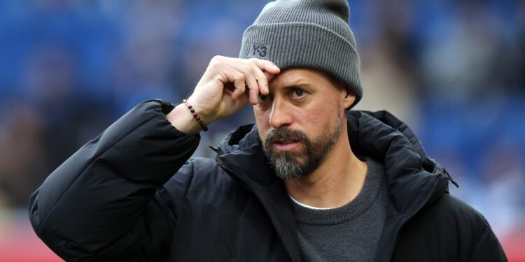 Germany’s Sandro Wagner (38) speaks on Arsenal tactics and Premier League links