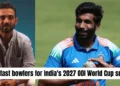 Ajinkya Rahane picks 5 fast bowlers for India’s 2027 ODI World Cup squad ft. Jasprit Bumrah