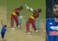 IND vs WI [WATCH]: Arshdeep Singh’s pinpoint yorker cleans up Sherfane Rutherford in 3rd T20I