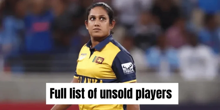 WPL 2027 auction: Full list of unsold players with their base prices ft. Chamari Athapaththu