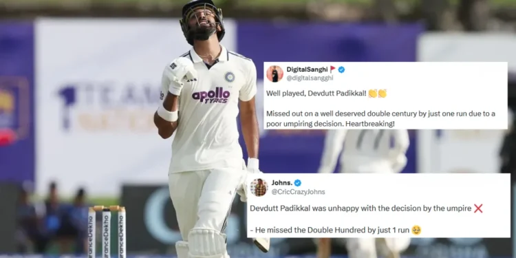Fans express frustration as Devdutt Padikkal falls one run short of double century in India A vs New Zealand A 1st unofficial Test