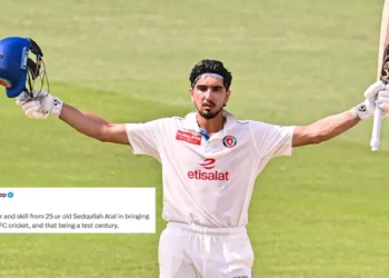Fans react as Sediqullah Atal scores maiden Test century against Bangladesh in one-off Test