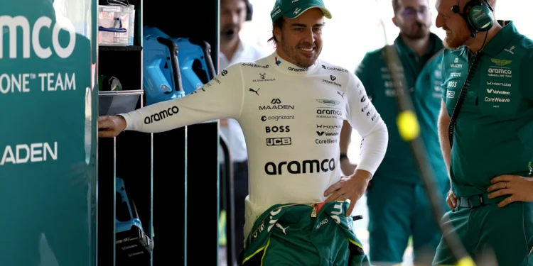 Fernando Alonso cautiously upbeat after strong Friday in Mexico for Aston Martin