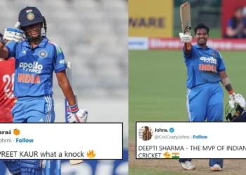 Fans erupt as Harmanpreet Kaur & Deepti Sharma smash centuries in India’s series-clinching win over Zimbabwe in 2nd Women’s ODI