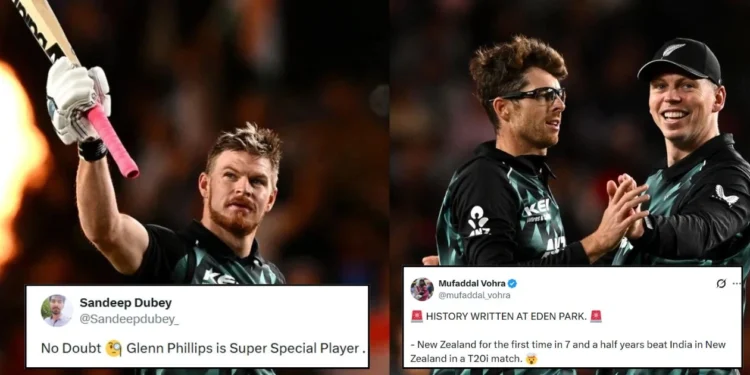 Fans erupt as Glenn Phillips’ century blows away India in the 4th T20I