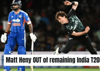 New Zealand reshuffle T20I squad as Matt Henry exits India series 
