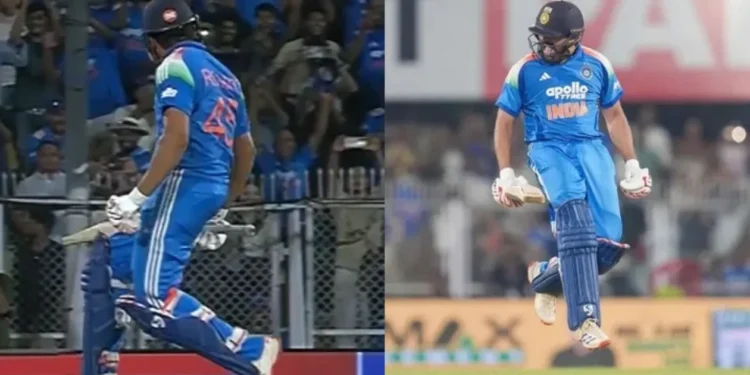 IND vs WI [WATCH]: Rohit Sharma’s childlike celebration after smashing 35th ODI century