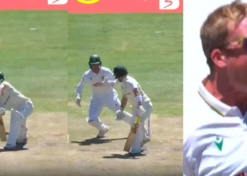 WATCH: Simon Harmer traps centurion Josh Inglis in his web of spin on Day 3 of Cape Town Test