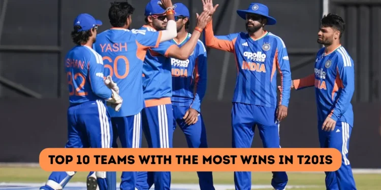 Top 10 teams with the most wins in T20Is