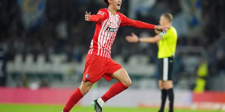 Goals, gratitude, and a thumbs-up: Keisuke Goto’s memorable evening in Freiburg